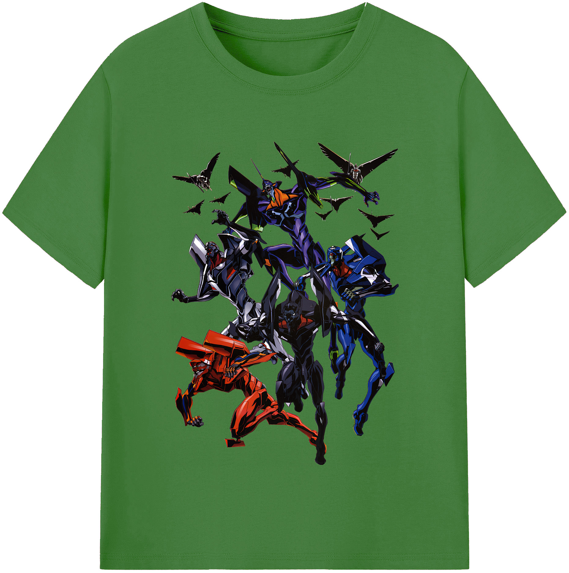 （画像用） EVA 新世紀エヴァンゲリオン レディースカジュアルプリントTシャツ（綿100％）